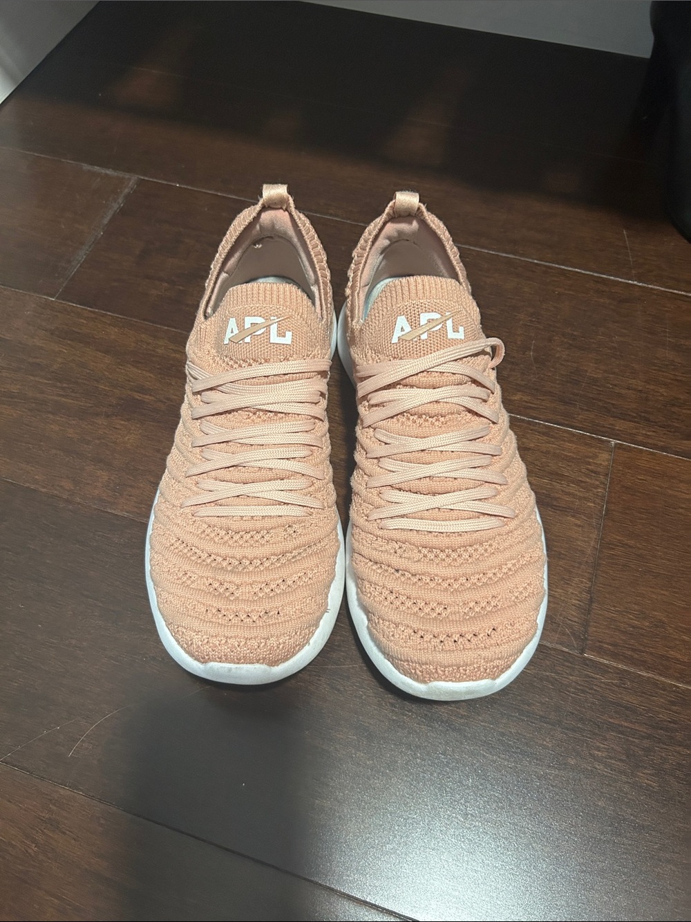 APL Peach Knit Lace-Up Sneakers